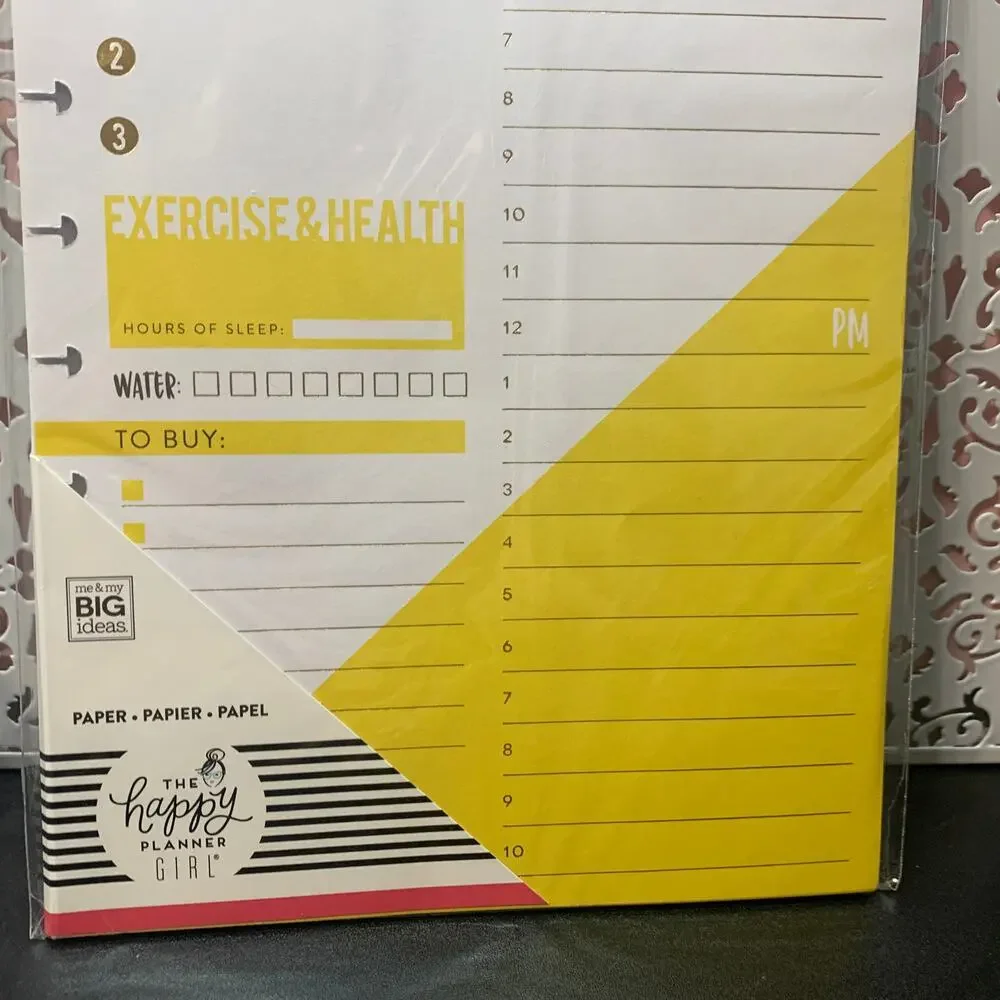 NIP Happy Planner refill Faith Warrior Super Mom FILX-05 health exercise water